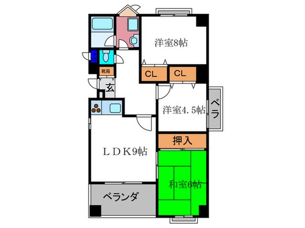 フィオーレ下鴨の物件間取画像